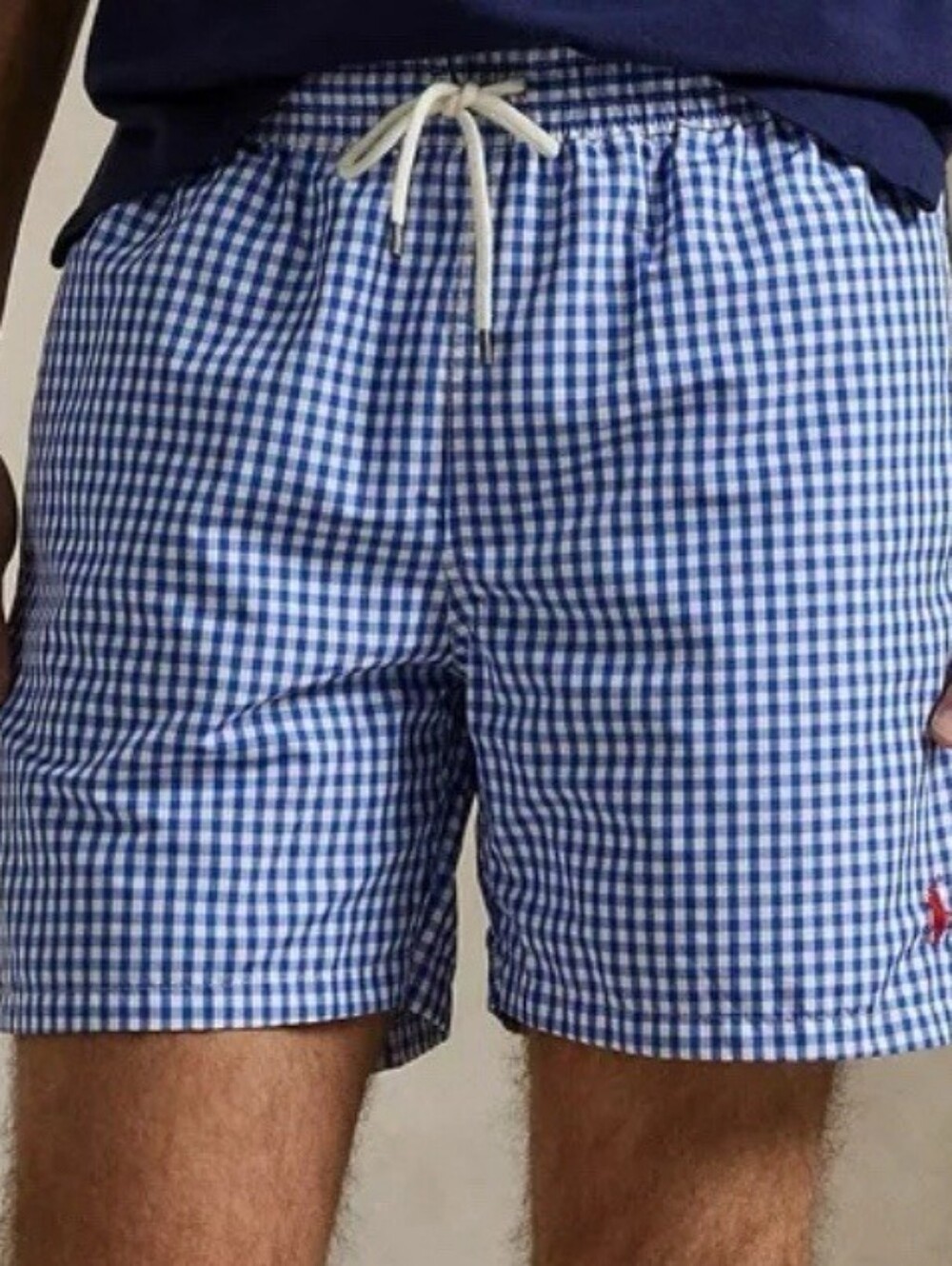 Polo Ralph Laurwn Gingham Traveler Classic Swim Trunks